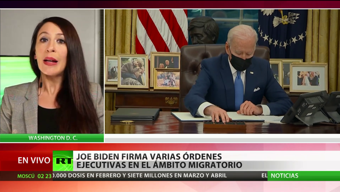 Joe Biden firma varias órdenes ejecutivas en el ámbito migratorio