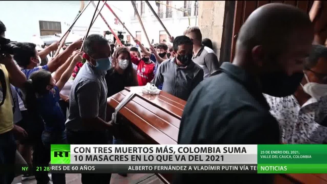 Colombia suma 10 masacres en lo que va de 2021