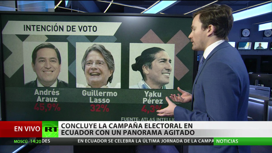 Agitada recta final en la campaña electoral en Ecuador