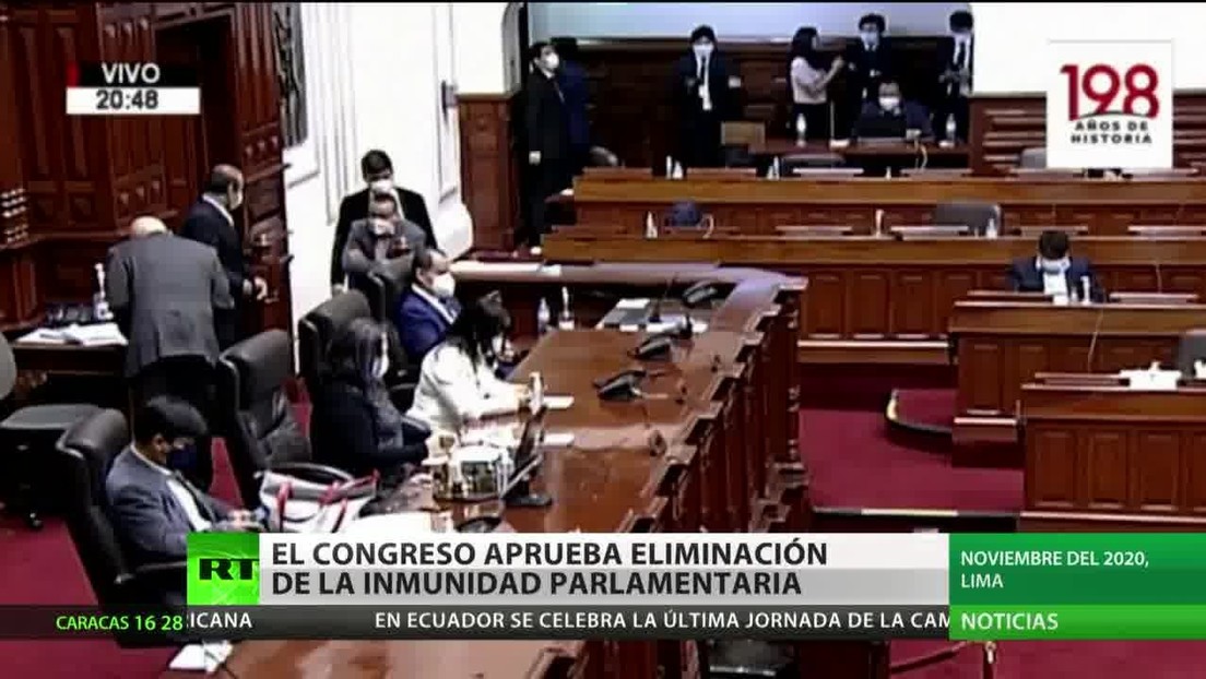 El Congreso de Perú aprueba la eliminación de la inmunidad parlamentaria
