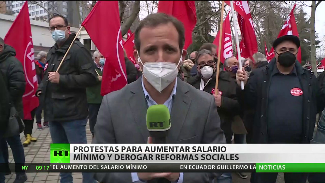España: Protestas para subir el salario mínimo y derogar reformas sociales