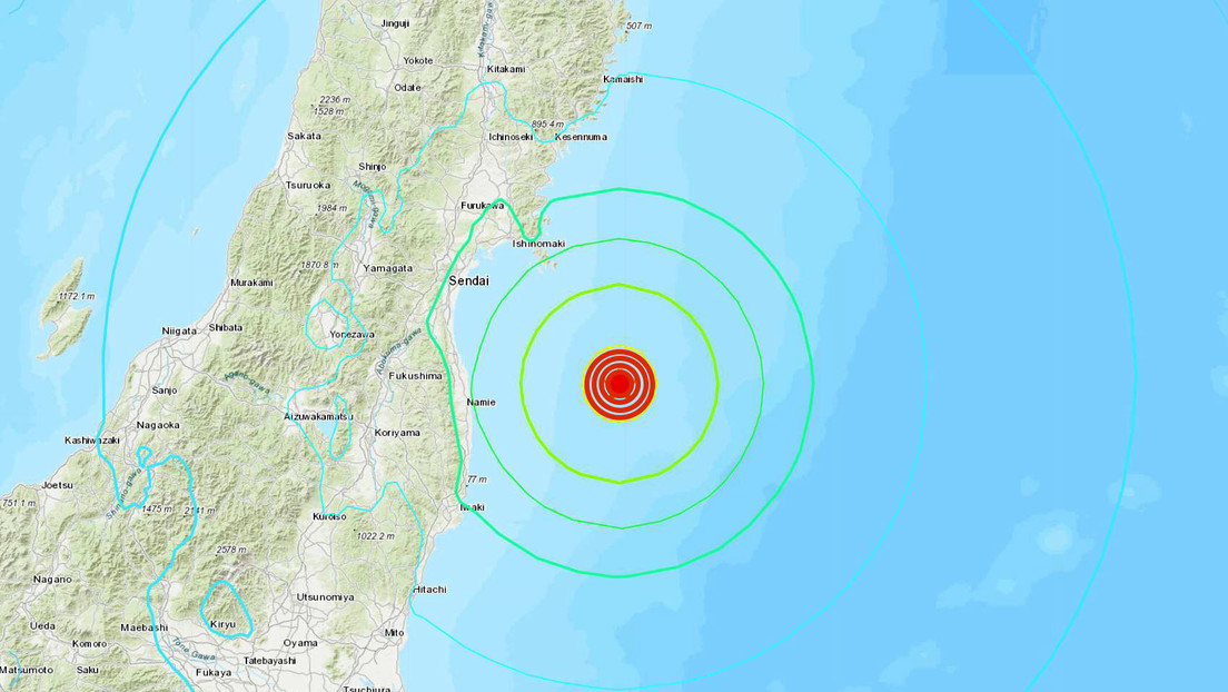 Un sismo de magnitud 7,1 frente a la costa de la prefectura japonesa de Fukushima