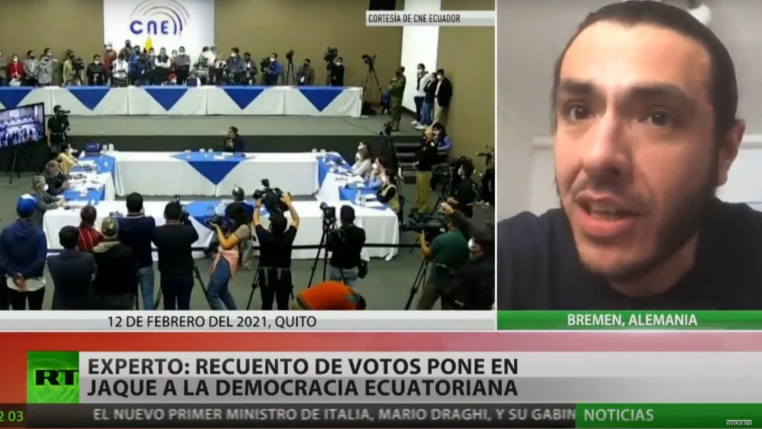 Profesor: "El recuento de votos en Ecuador es muy peligroso para la democracia en el país"