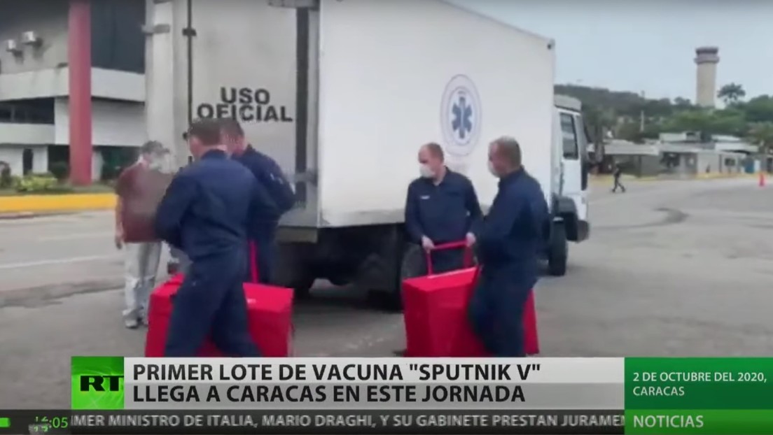El primer lote de la vacuna rusa Sputnik V llega a Venezuela
