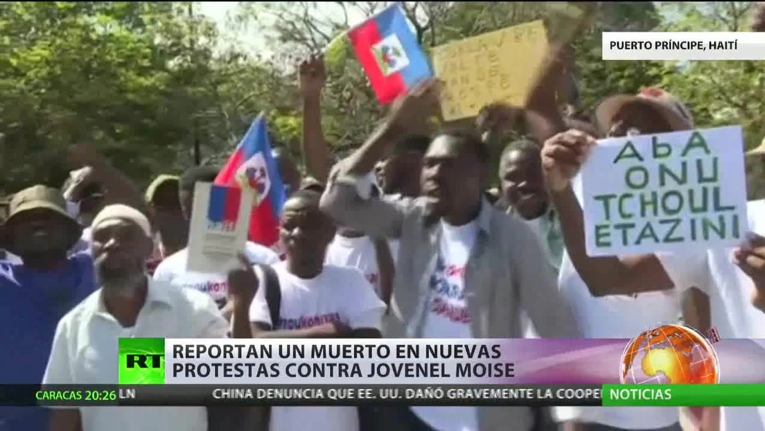Reportan un muerto en nuevas protestas contra Moise en Haití