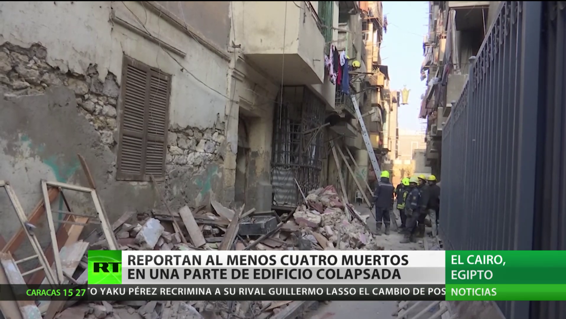 El derrumbe parcial de una vivienda en El Cairo deja al menos cuatro muertos