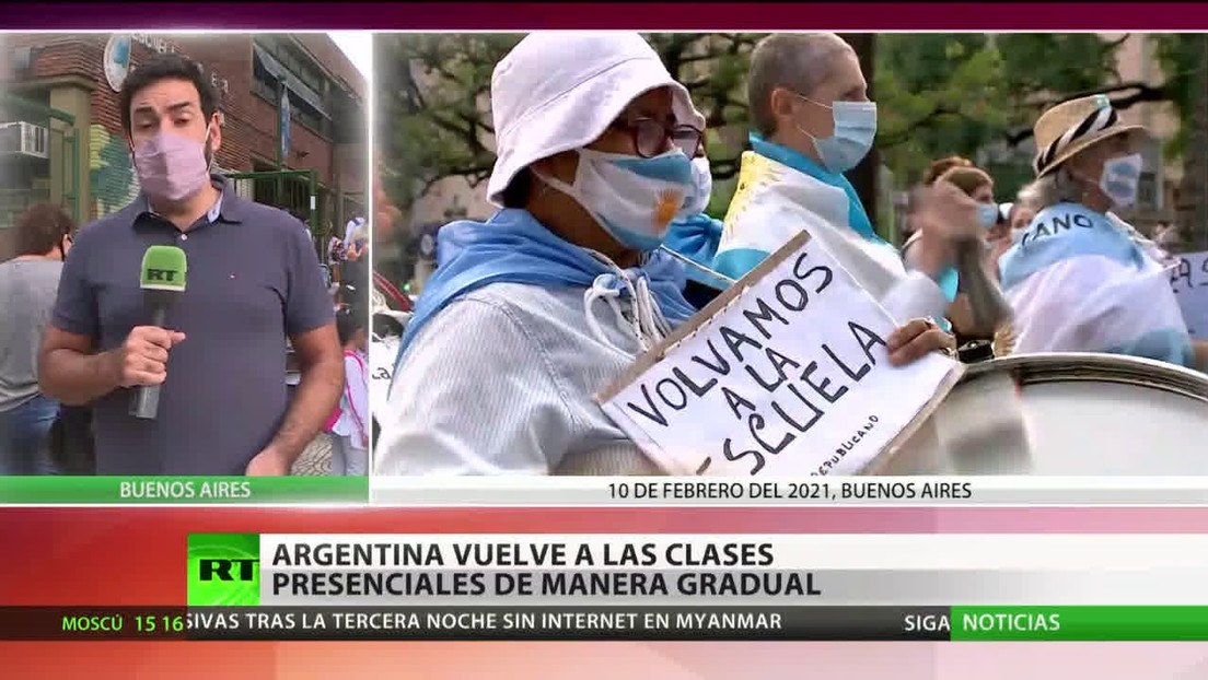 Argentina retoma las clases presenciales de manera gradual