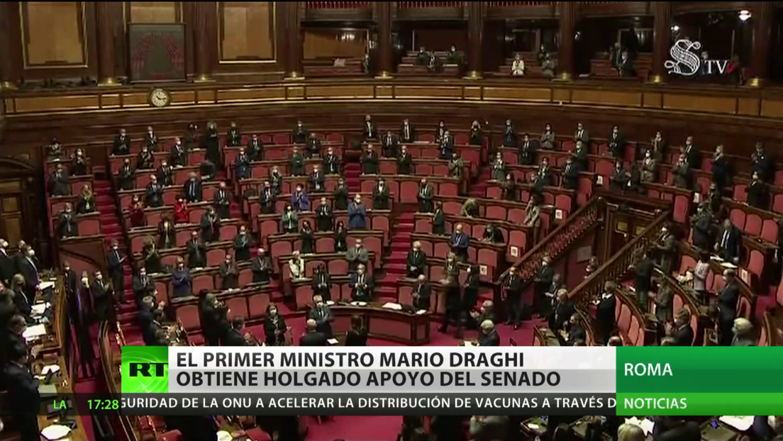El primer ministro de Italia obtiene un holgado apoyo del Senado