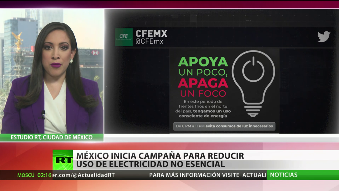 México lanza una campaña para reducir el uso de la electricidad no esencial