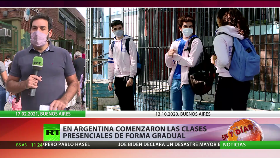 En Argentina comienzan las clases presenciales de forma gradual