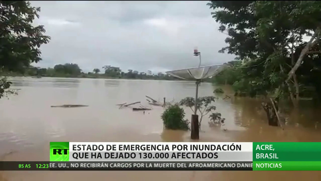 Estado de emergencia en Brasil por una inundación que ha dejado 130.000 afectados