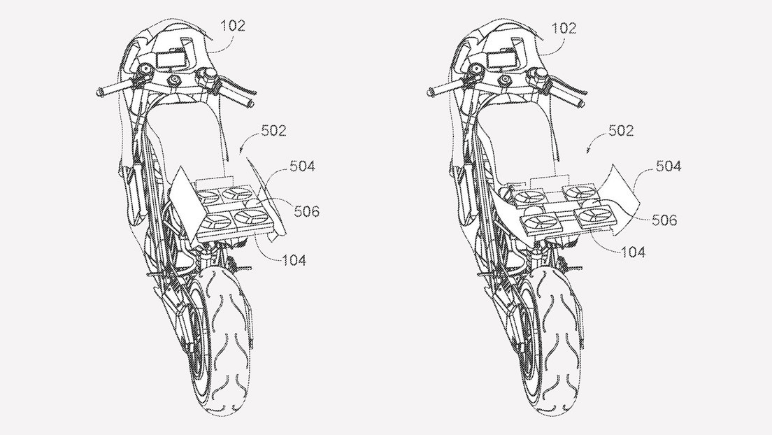Honda busca patentar una moto con dron retráctil incorporado en la cola