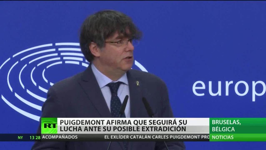 Puigdemont afirma que seguirá su lucha ante su posible extradición