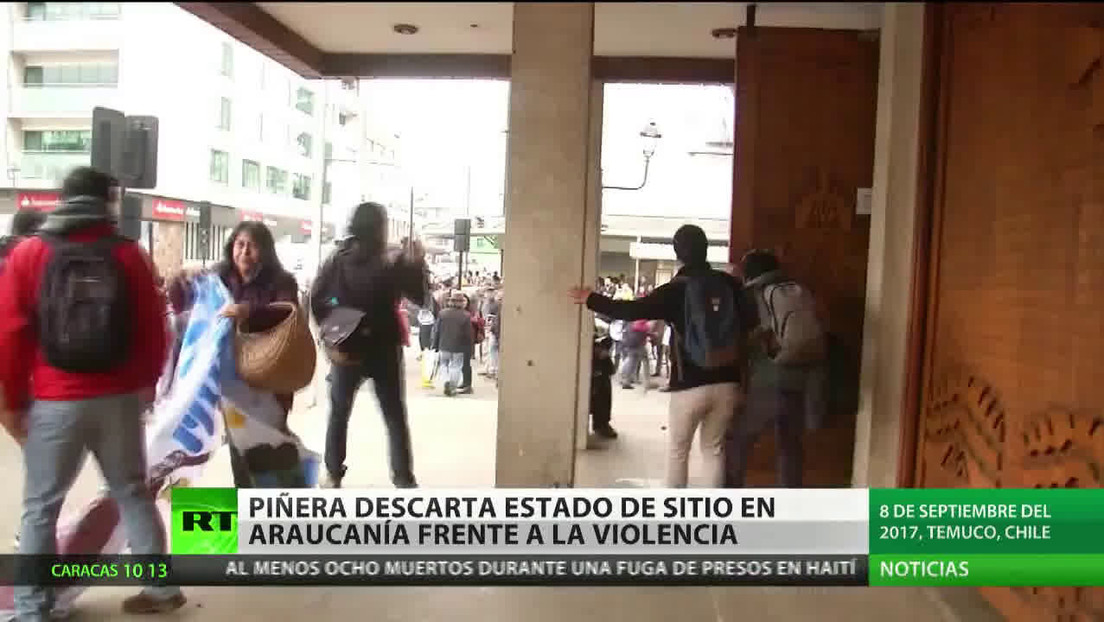 Piñera descarta el estado de sitio en Araucanía frente a la violencia