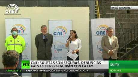 Ecuador: Autoridades electorales afirman que las papeletas son seguras y que las denuncias falsas serán sancionadas