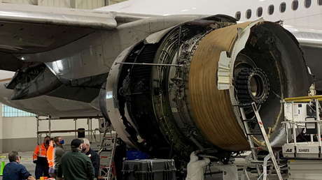 Fatiga del metal pudo provocar el incendio del motor del Boeing 777 de United Airlines