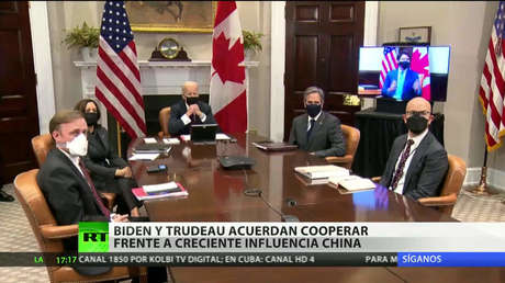 Biden y Trudeau acuerdan cooperar frente a la creciente influencia china