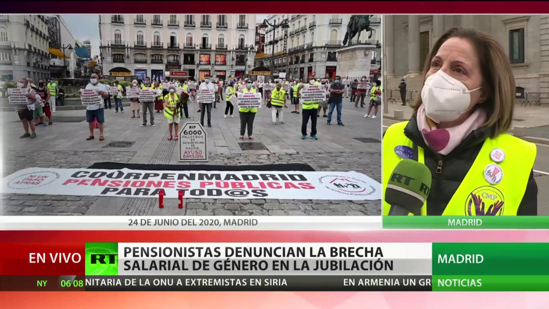 España: Pensionistas denuncian la brecha salarial de género en la jubilación