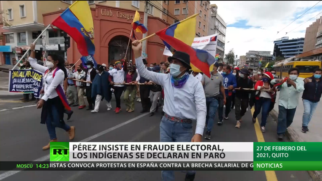 Ecuador: Los indígenas se declaran en paro nacional ante presunto fraude electoral contra Yaku Pérez
