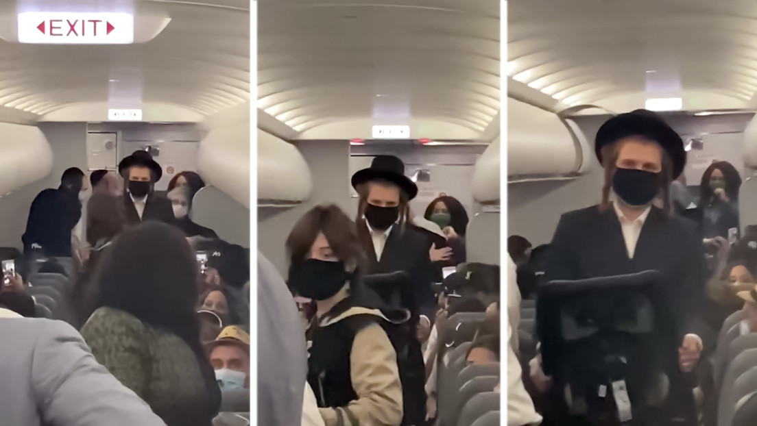 "Esto es la Alemania nazi": instan a boicotear a una aerolínea por expulsar a una pareja judía con un niño sin mascarilla (VIDEOS)