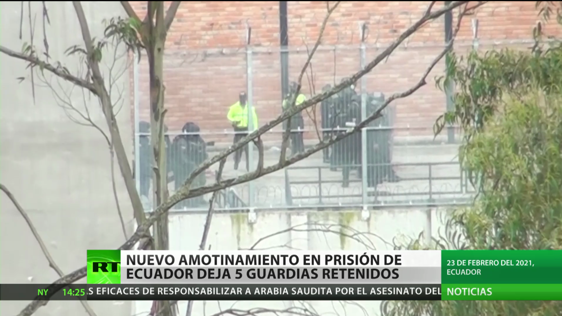 Nuevo amotinamiento en una prisión de Ecuador deja cinco guardias retenidos