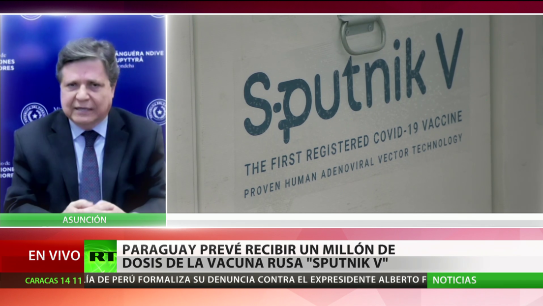 Paraguay prevé recibir un millón de dosis de la vacuna rusa Sputnik V contra el covid-19