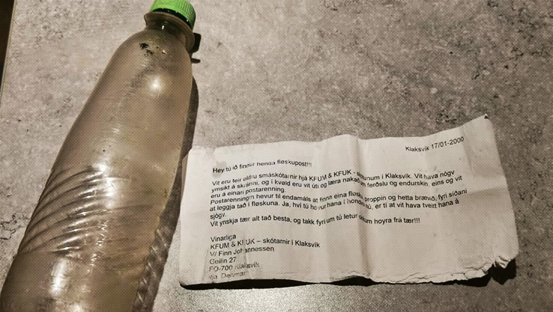 Encuentran en Escocia una botella con un mensaje arrojado al mar hace 21 años por un grupo de scouts