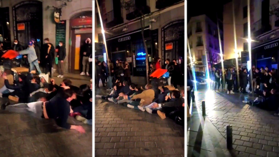 "Qué vergüenza de ciudad": juegos en el centro de Madrid, sin distancia social, pasado el toque de queda y con las marcarillas bajadas (VIDEO)