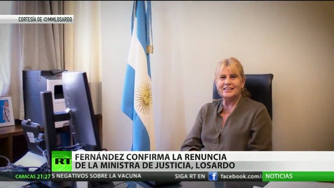 Fernández confirma la renuncia de la ministra de Justicia de Argentina