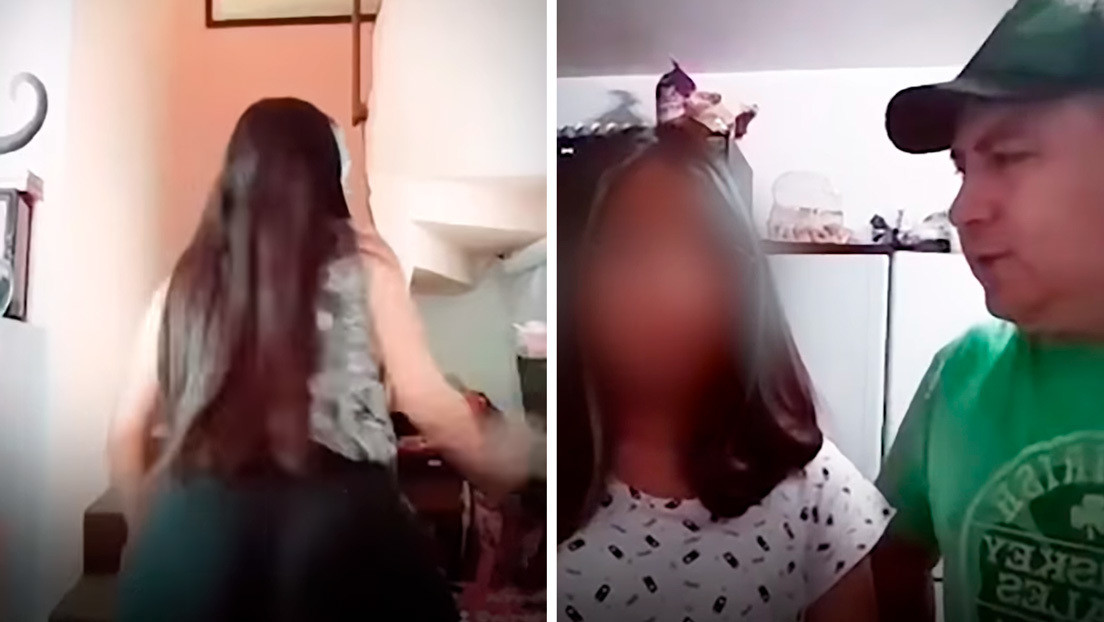 Un padre obliga a su hija a disculparse por bailar 'twerking' en TikTok (VIDEO)