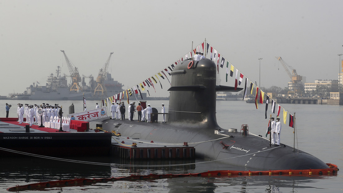 La Armada india recibe el tercer submarino de ataque de clase Scorpene y el primero completamente fabricado en el país