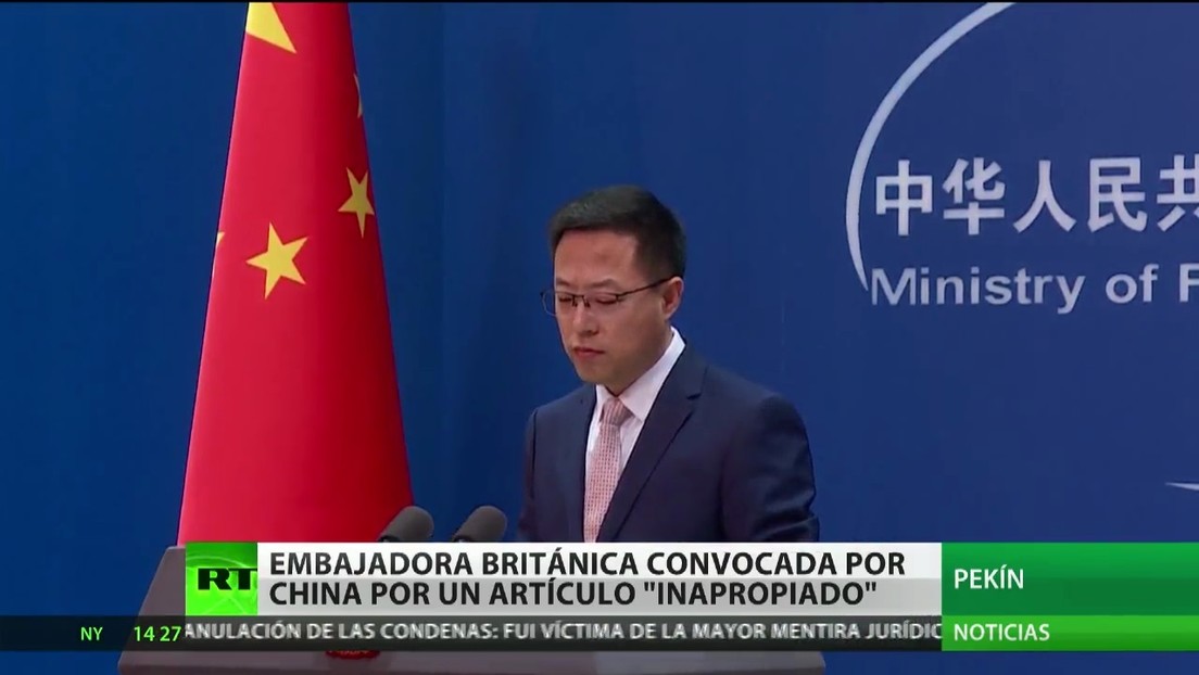 China convoca a la embajadora británica por un artículo "inapropiado"