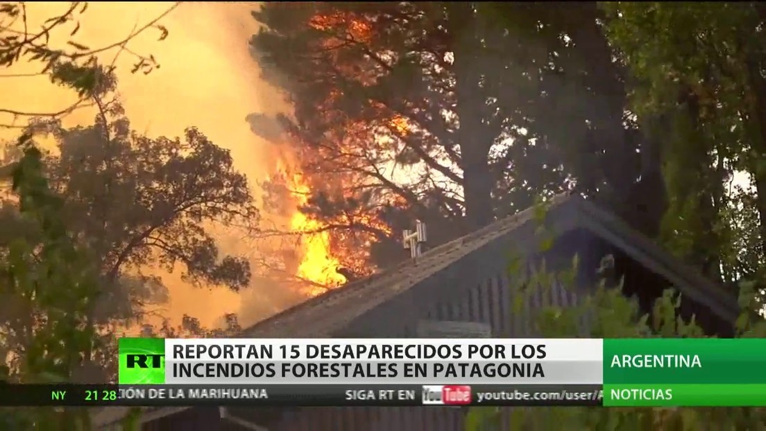 Reportan la desaparición de 15 personas por los incendios forestales en la Patagonia argentina