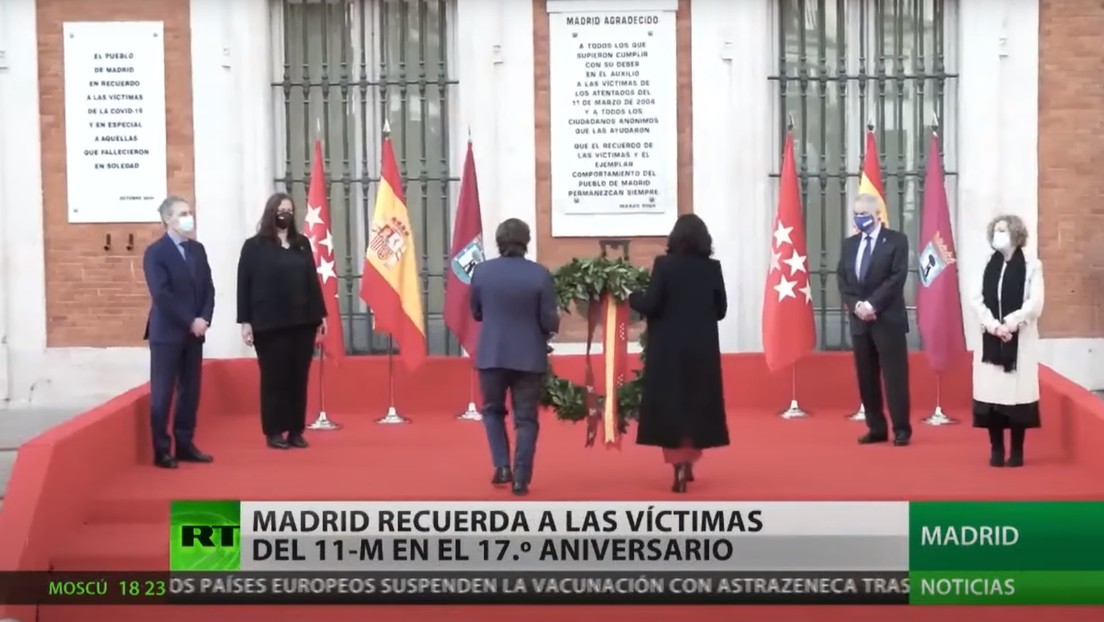 Madrid recuerda a las víctimas de los atentados del 11M en su 17.° aniversario