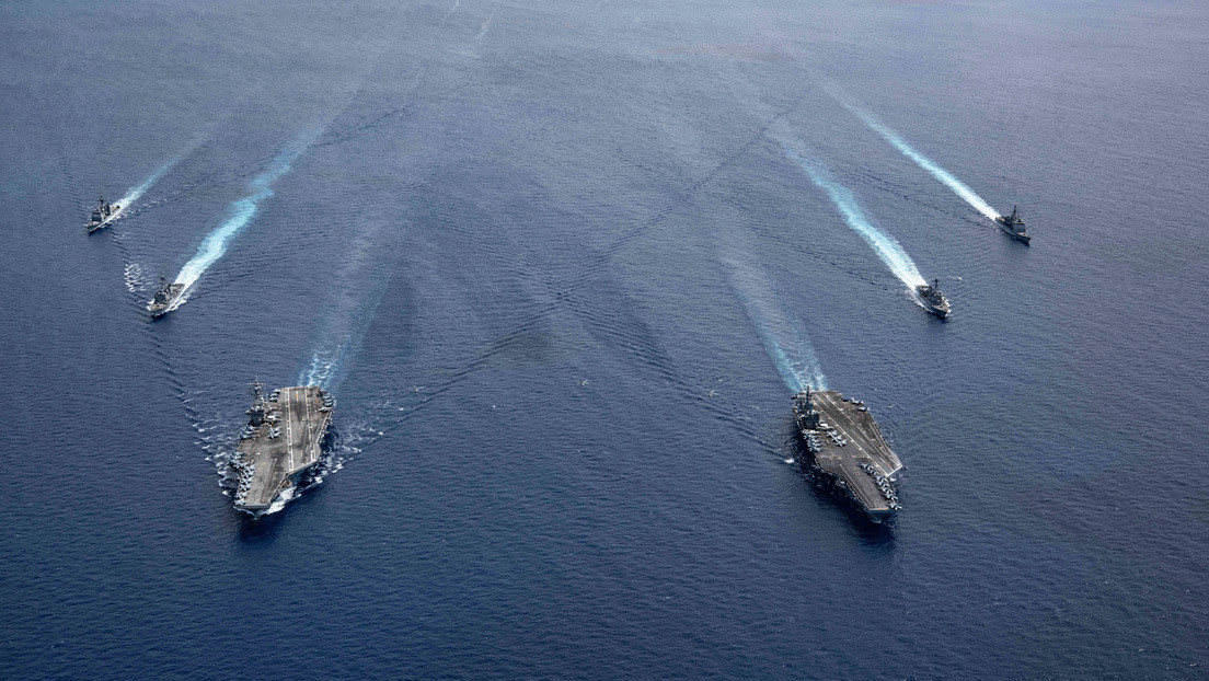 Un informe denuncia una actividad sin precedentes de EE.UU. en el mar de la China Meridional, con maniobras "muy orientadas al combate"