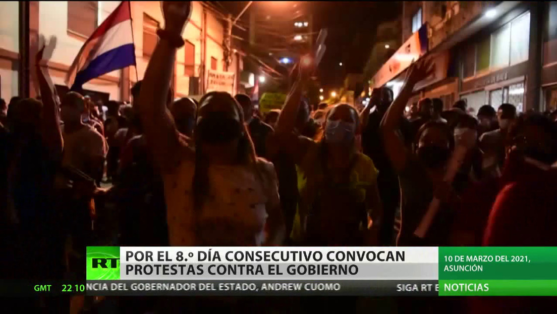 Por octavo día consecutivo convocan a protestas contra el Gobierno en Paraguay
