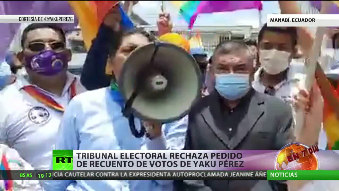 El Tribunal Electoral de Ecuador rechaza el pedido de recuento de votos de Yaku Pérez