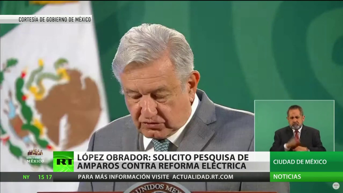 López Obrador pide que se investigue la suspensión provisional de la reforma eléctrica