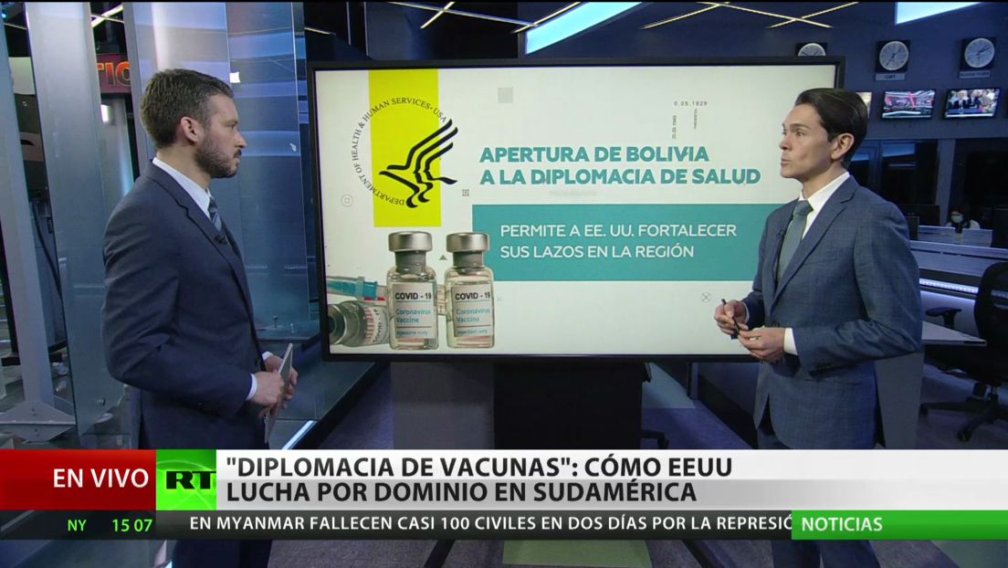 'La diplomacia de las vacunas': cómo EE.UU. lucha por el dominio en Sudamérica