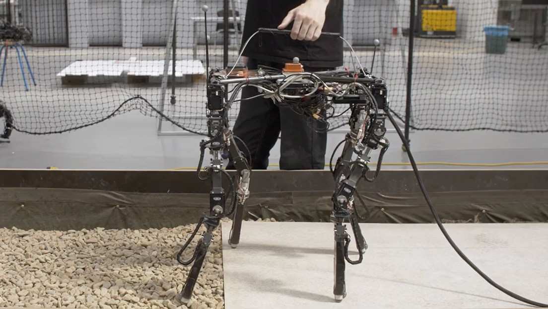 VIDEO: Ingenieros diseñan un robot que ajusta la longitud de sus patas en función de la superficie