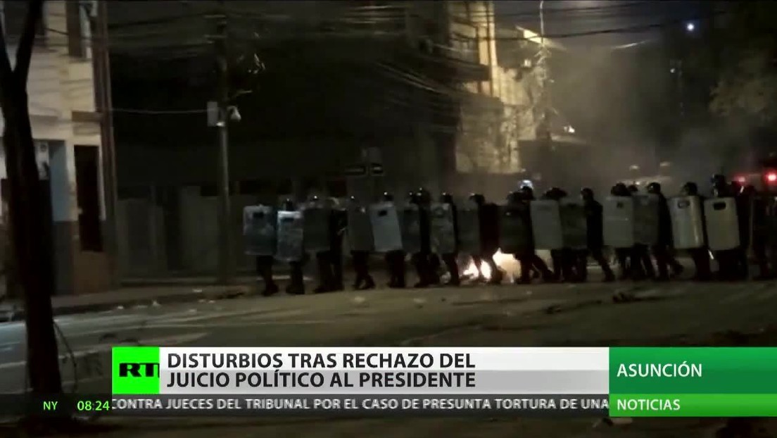 Disturbios en Paraguay tras el rechazo del juicio político al presidente