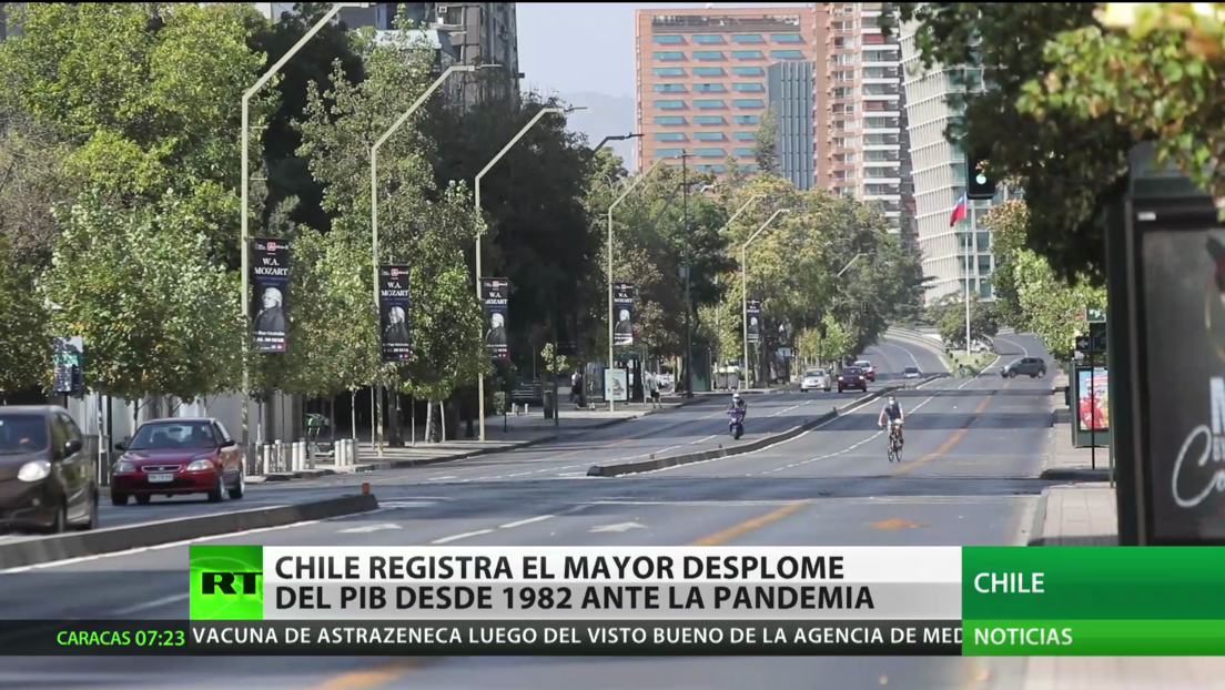 Chile registra el mayor desplome del PIB desde 1982 ante la pandemia