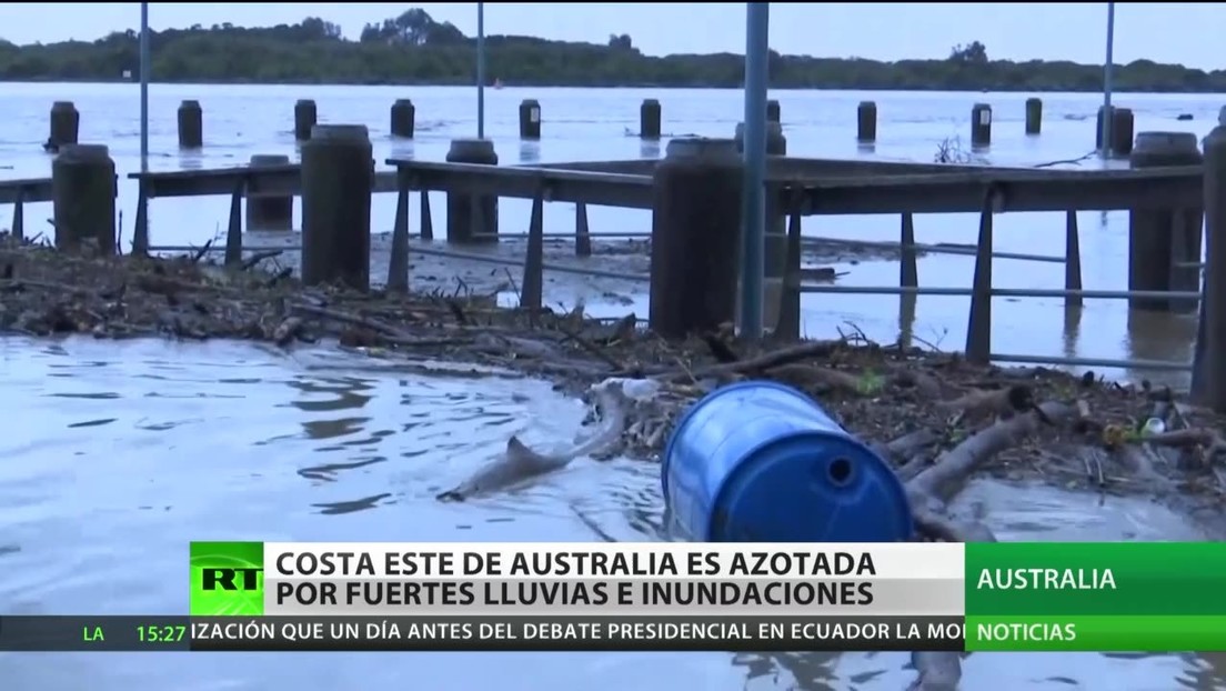 Fuertes lluvias e inundaciones azotan la costa este de Australia