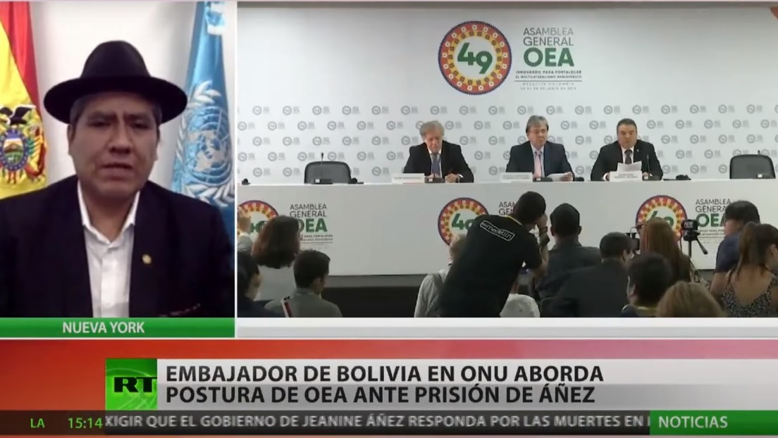 Embajador de Bolivia ante la ONU: "La OEA no tiene ninguna atribución para intervenir en los asuntos internos del país"