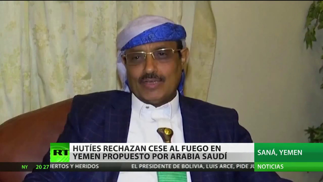 Los hutíes rechazan el cese al fuego en Yemen propuesto por Arabia Saudita