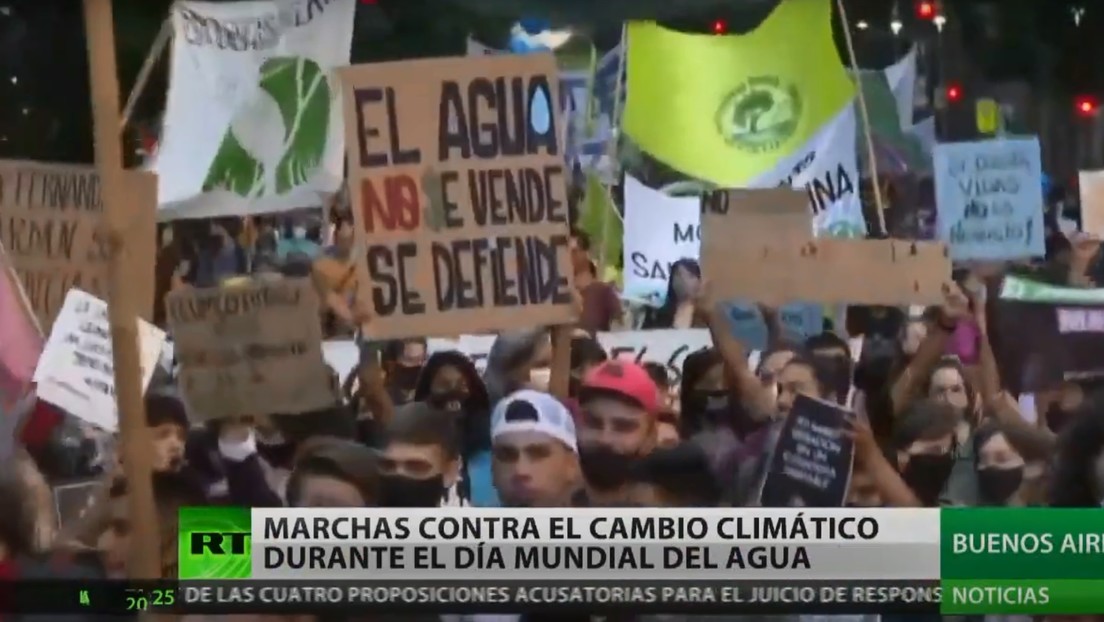 Con marchas contra el cambio climático conmemora Argentina el Día Mundial del Agua