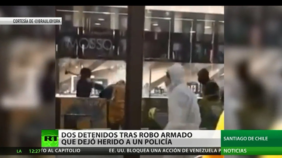 Robo a manos de un grupo armado deja un policía herido y dos detenidos en Chile