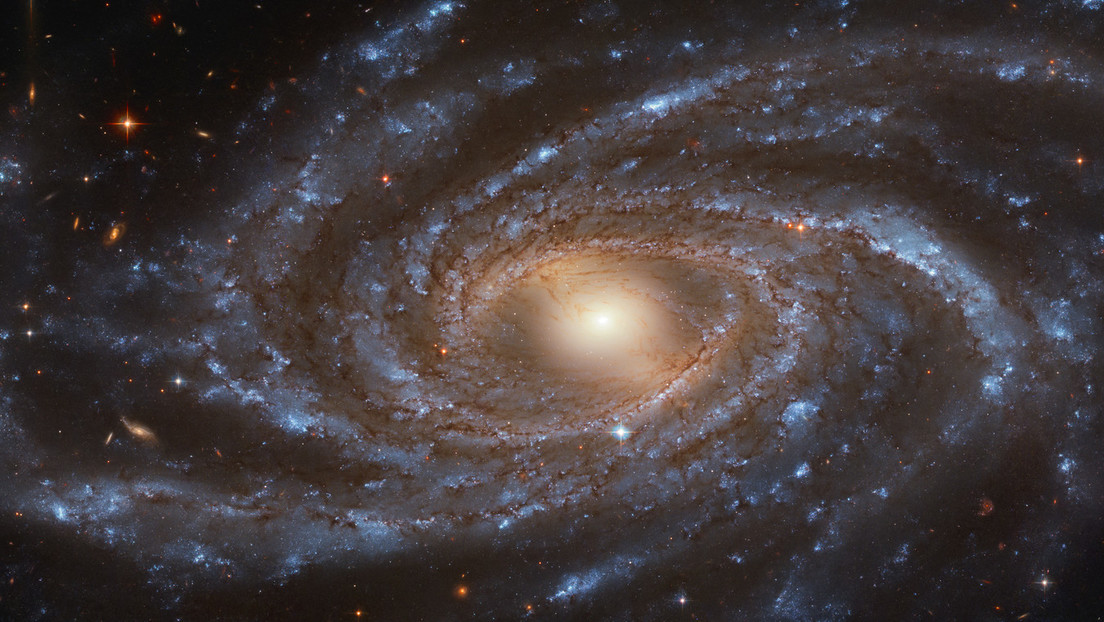 Una impresionante imagen del Hubble muestra una hermosa gran galaxia llena de jóvenes estrellas azules