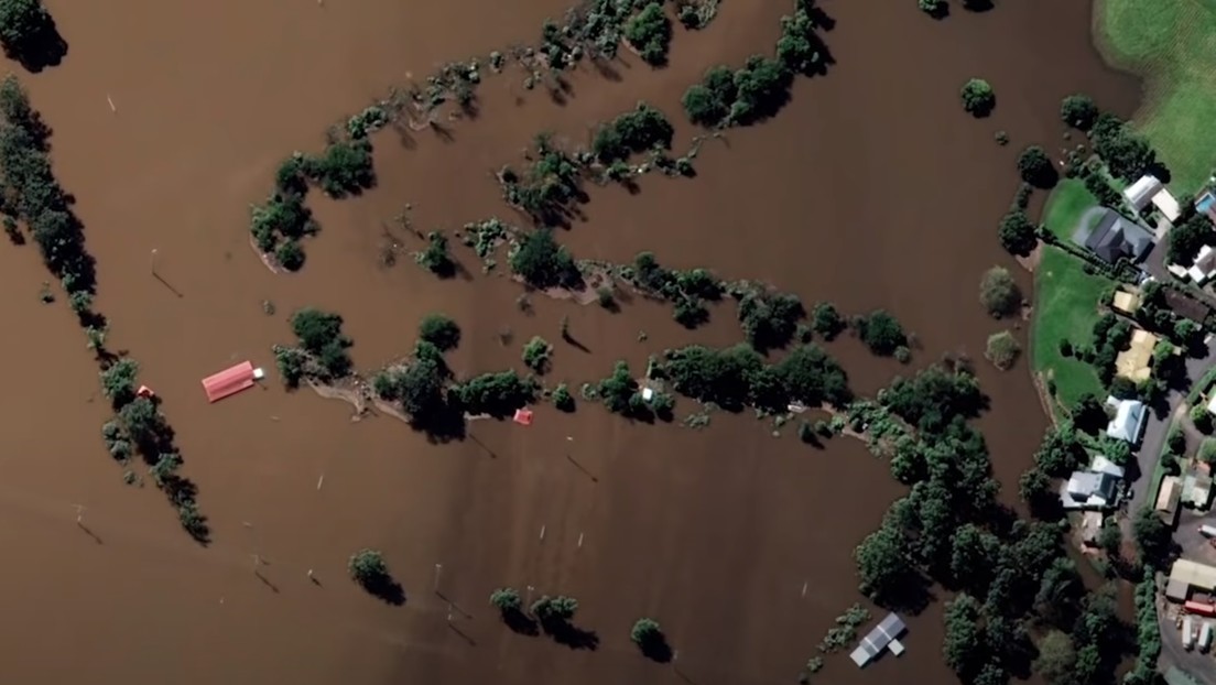 VIDEO: Imágenes satelitales revelan el impresionante alcance de las inundaciones en Australia