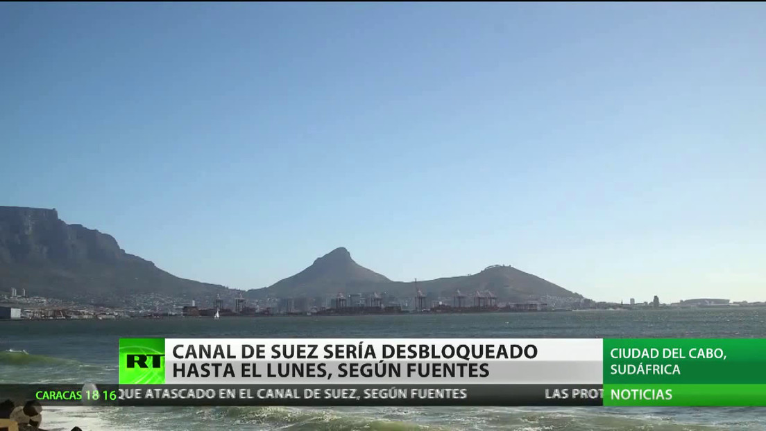 El canal de Suez podría ser desbloqueado antes del lunes, según fuentes